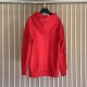 Givenchy Paris Distressed Oversized Hoodie Red