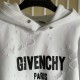 Givenchy Paris Distressed Oversized Hoodie White