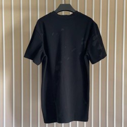 Givenchy Paris Distressed Oversized T Shirt Black / Red