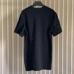 Givenchy Paris Distressed Oversized T Shirt Black