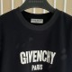 Givenchy Paris Distressed Oversized T Shirt Black