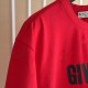 Givenchy Paris Distressed Oversized T Shirt Red