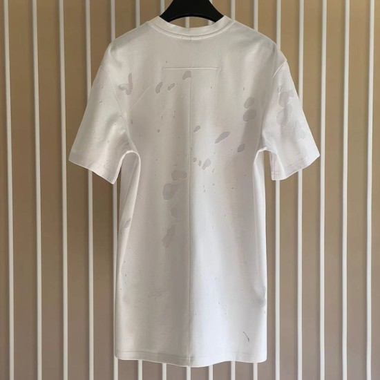 Givenchy Paris Distressed Oversized T Shirt White