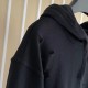 Givenchy Hoodie in fleece with destroyed effect black