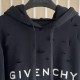 Givenchy Hoodie in fleece with destroyed effect black