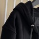 Givenchy Padlock Detail Zip-up Hoodie in Black