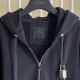 Givenchy Padlock Detail Zip-up Hoodie in Black