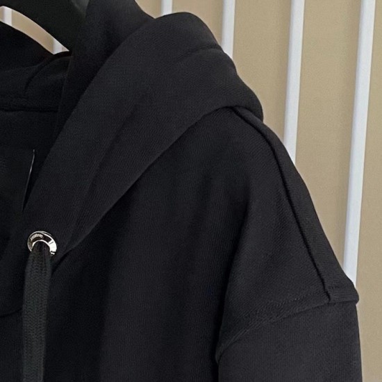 Givenchy Padlock Detail Zip-up Hoodie in Black