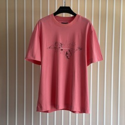 Givenchy Boxy fit t-shirt in cotton GIVENCHY Tarot Pink