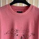 Givenchy Boxy fit t-shirt in cotton GIVENCHY Tarot Pink