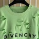 Givenchy Destroyed Layered Oversized T shirt Green