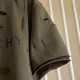 Givenchy Destroyed Layered Oversized T shirt Khaki