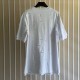 Givenchy Destroyed Layered Oversized T shirt White