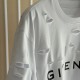 Givenchy Destroyed Layered Oversized T shirt White