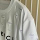 Givenchy Destroyed Layered Oversized T shirt White