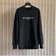 Givenchy Reverse slim fit sweatshirt in fleece black