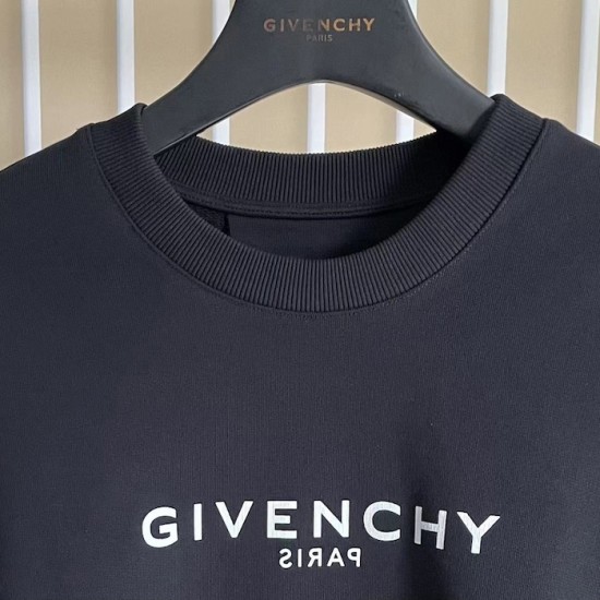 Givenchy Reverse slim fit sweatshirt in fleece black