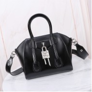 Givenchy Mini Antigona Lock bag in Box leather black