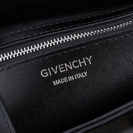 Givenchy Mini Antigona Lock bag in Box leather black