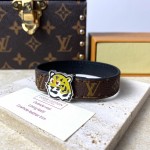 Louis Vuitton LV Tiger 14MM Reversible Bracelet M8042D