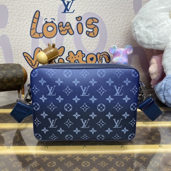 replica l**is V*t*n monogram gradient trio messenger m11592