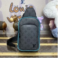 Replica Louis Vuitton Monogram Eclipse Avenue Slingbag PM M11703