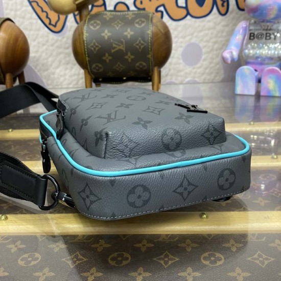 Replica Louis Vuitton Monogram Eclipse Avenue Slingbag PM M11703