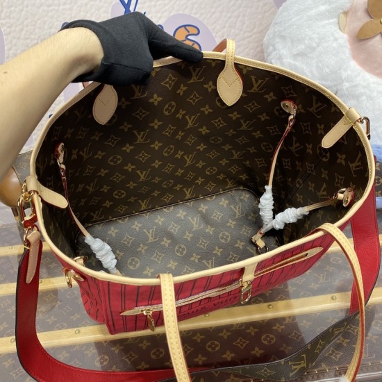 Replica Louis Vuitton Reversible Neverfull Bandoulière Inside Out MM M12096