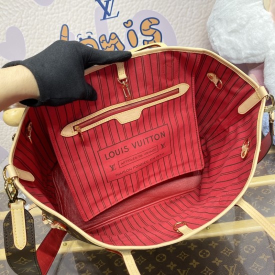 Replica Louis Vuitton Reversible Neverfull Bandoulière Inside Out MM M12096