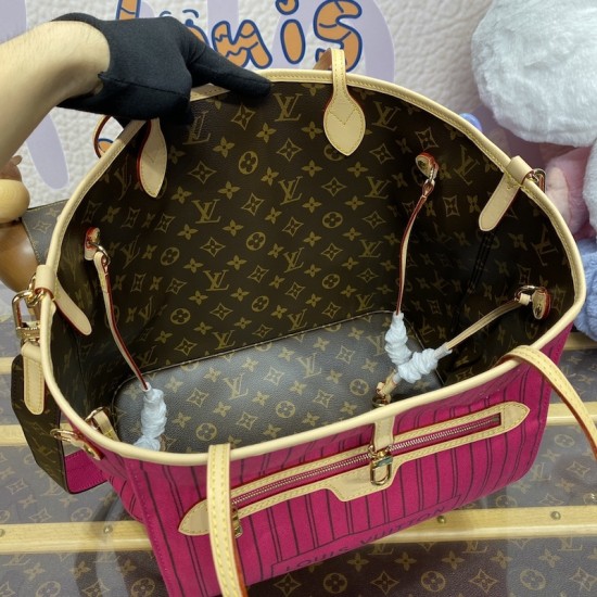 Replica Louis Vuitton Reversible Neverfull Bandoulière Inside Out MM M12257