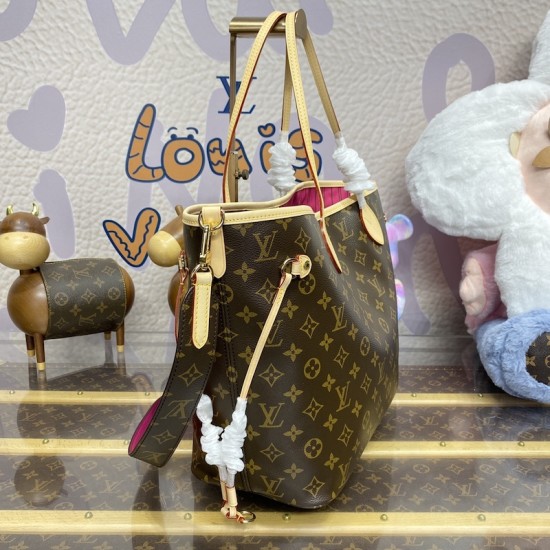 Replica Louis Vuitton Reversible Neverfull Bandoulière Inside Out MM M12257