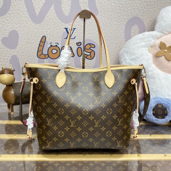 Replica Louis Vuitton Reversible Neverfull Bandoulière Inside Out MM M12257