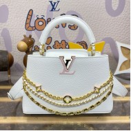 Louis Vuitton Capucines BB White M12279