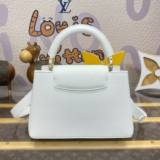 Louis Vuitton Capucines BB White M12279