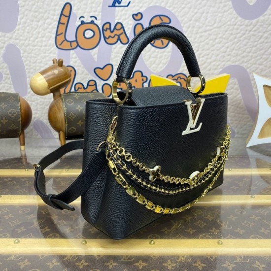 Louis Vuitton Capucines BB Black M12345