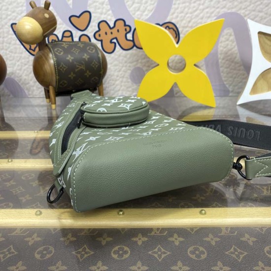 Replica Louis Vuitton Olive Green Duo Slingbag M12486