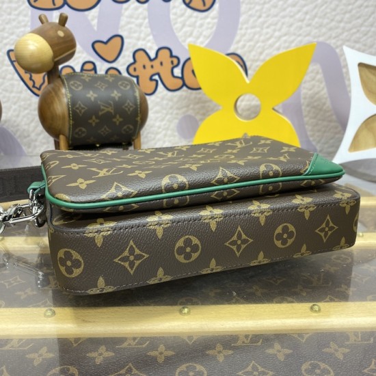 Replica Louis Vuitton Monogram Canvas Trio Messenger M12766