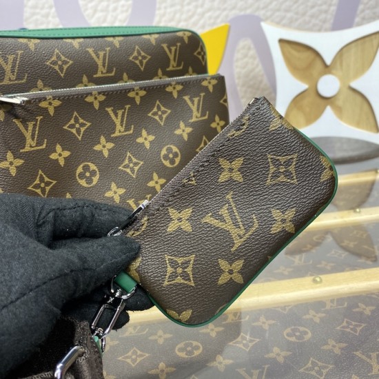 Replica Louis Vuitton Monogram Canvas Trio Messenger M12766