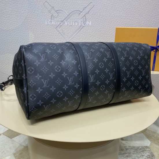 replica l**is V*t*n monogram eclipse keepall bandoulière 50 m40568