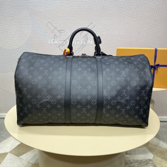 replica l**is V*t*n monogram eclipse keepall bandoulière 55 m40605