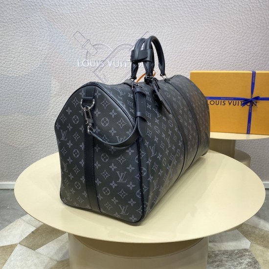 replica l**is V*t*n monogram eclipse keepall bandoulière 55 m40605