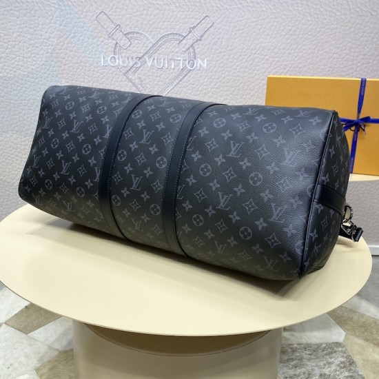 replica l**is V*t*n monogram eclipse keepall bandoulière 55 m40605