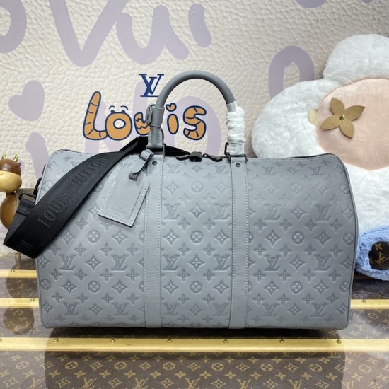 Louis Vuitton Monogram Shadow Keepall Bandoulière 50 M46117