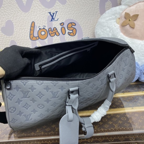 Louis Vuitton Monogram Shadow Keepall Bandoulière 50 M46117