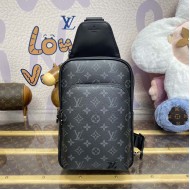 Replica Louis Vuitton Monogram Eclipse Avenue Slingbag PM M47137