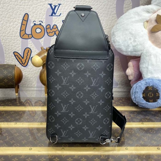 Replica Louis Vuitton Monogram Eclipse Avenue Slingbag PM M47137