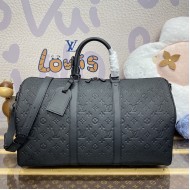 Louis Vuitton Taurillon Monogram Leather Keepall Bandoulière 50 M59025