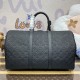 Louis Vuitton Taurillon Monogram Leather Keepall Bandoulière 50 M59025