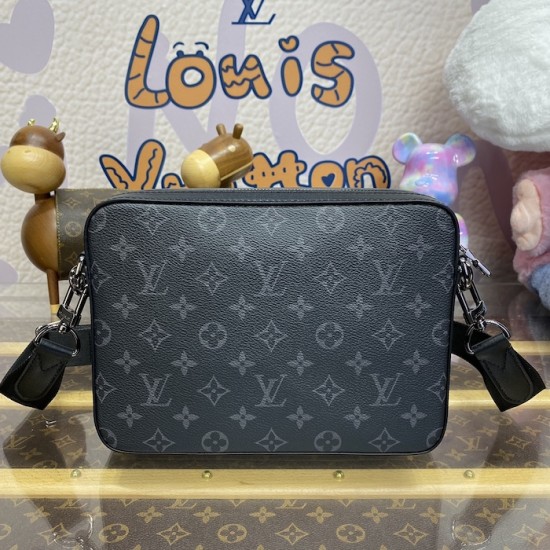 Replica Louis Vuitton Monogram Eclipse Trio Messenger M69443