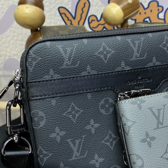 replica l**is V*t*n monogram eclipse trio messenger m69443